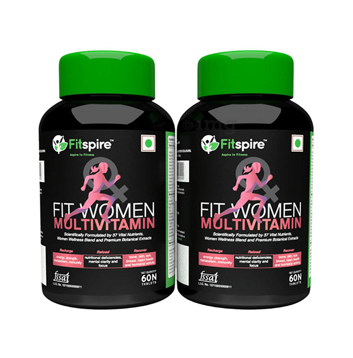 Fitspire Fit Women Multivitamin Immunity Booster with 37 Vital Nutrients Tablet (60 Each)