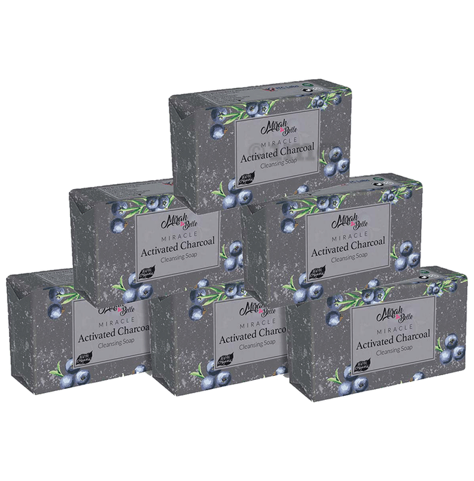 Mirah Belle Activated Charcoal Miracle Soap (125gm Each)