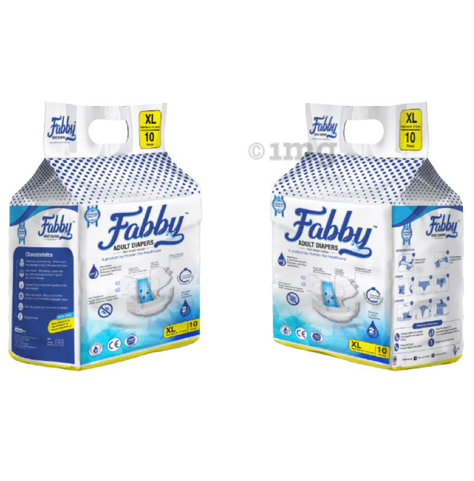 Fabby Fabby Adult Diaper (10 Each) XL