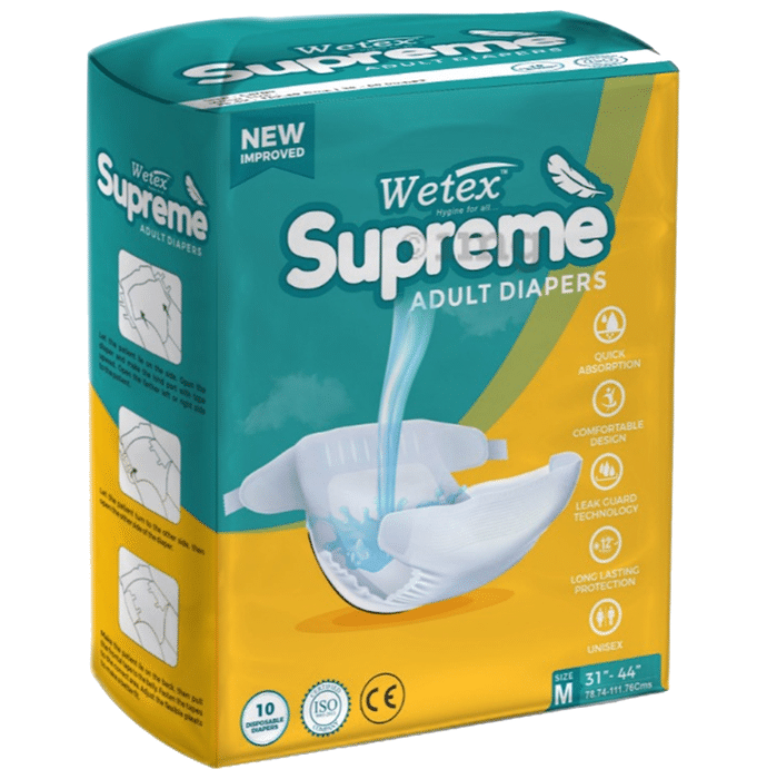 Wetex Supreme Adult Diaper Medium