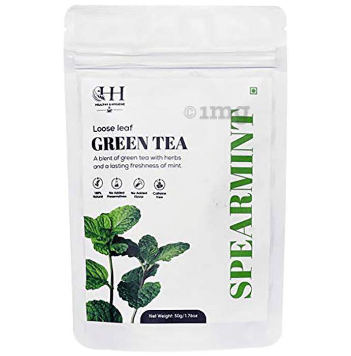 Healthy & Hygiene Loose Leaf Spearmint Green Tea