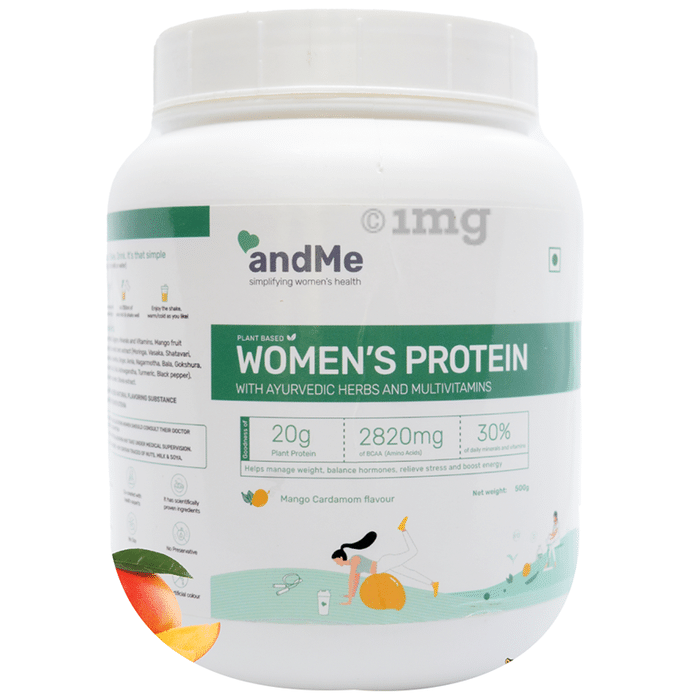 Andme Plant Based Women's Protein Powder Mango Cardamom