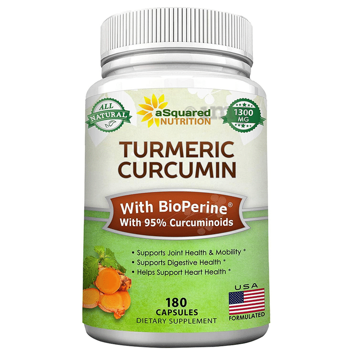 Asquared Nutrition Turmeric Curcumin Capsule