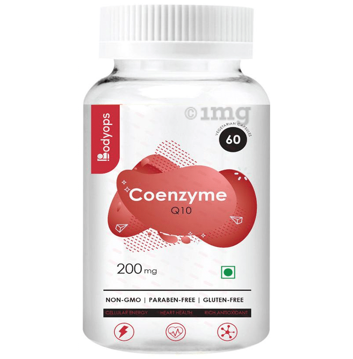 Bodyops Coenzyme Q10 200mg | Vegetarian Capsule for Energy & Heart Health