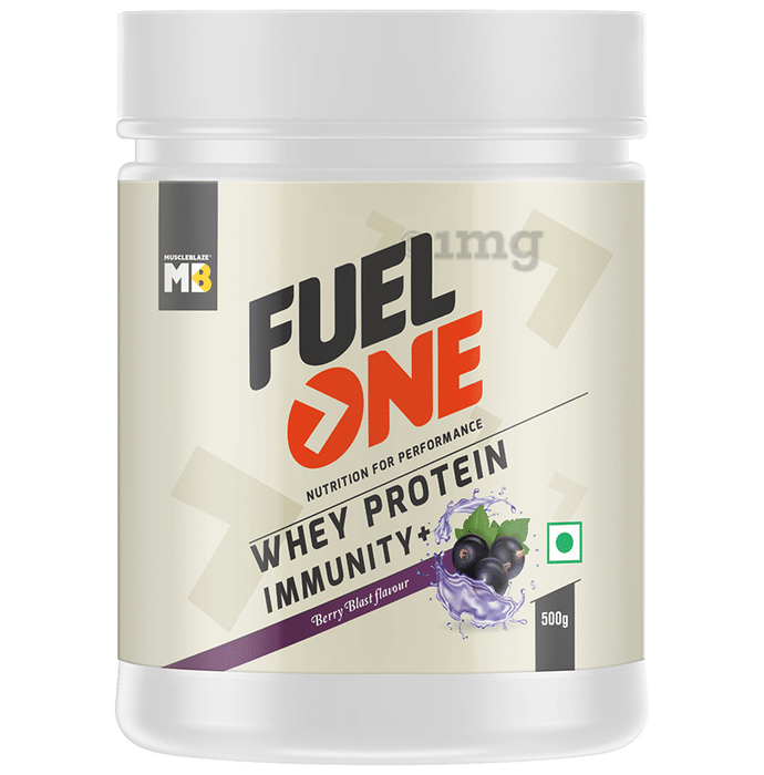 MuscleBlaze MB Fuel One Whey Protein Immunity+ Powder Berry Blast