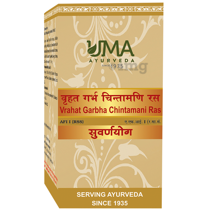 Uma Ayurveda Vrahat Garbh Chintamani Ras Tablet (with Gold & Silver)