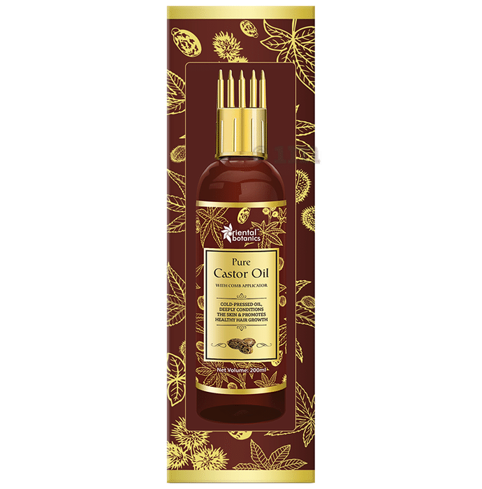Oriental Botanics Pure Castor Oil with Comb Applicator