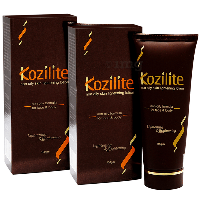 Kozilite Non Oily Skin Lightening Lotion (100gm Each)
