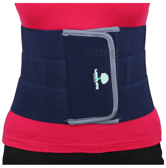 Longlife Abdominal Belt After Delivery for Tummy Reduction Medium Blue