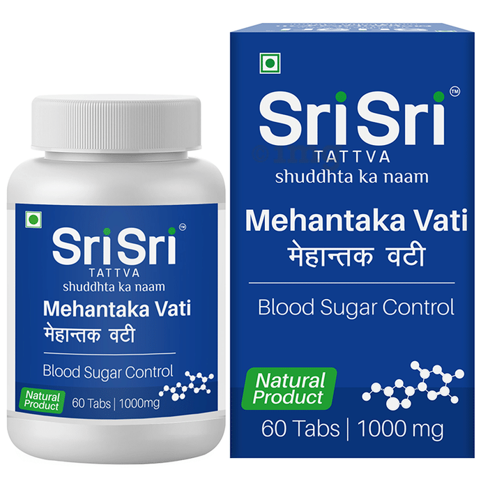 Sri Sri Tattva Mehantaka Vati 1000mg Tablet | For Blood Sugar Control