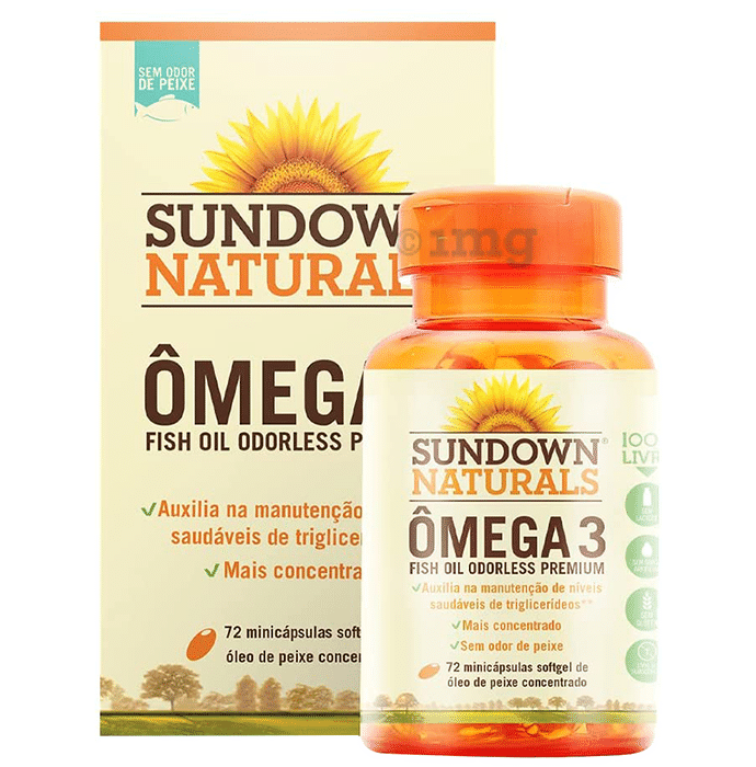 Sundown Naturals Omega 3 Fish Oil Odorless Premium Softgel