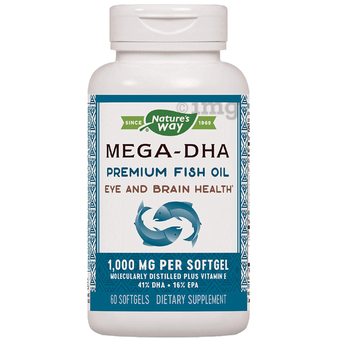Nature's Way Mega-DHA Premium Fish Oil Softgel