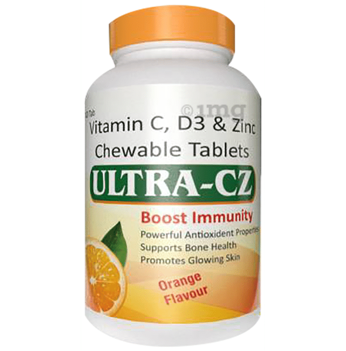 Ultra Health Care Ultra-CZ Boost Immunity Chewable Tablet Orange (30 Each)