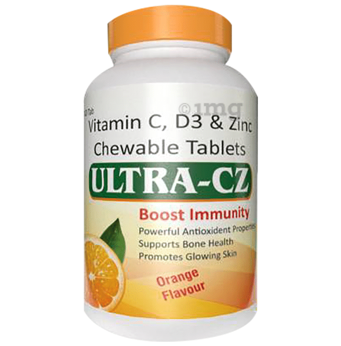 Ultra Health Care Ultra-CZ Boost Immunity Chewable Tablet Orange (30 Each)