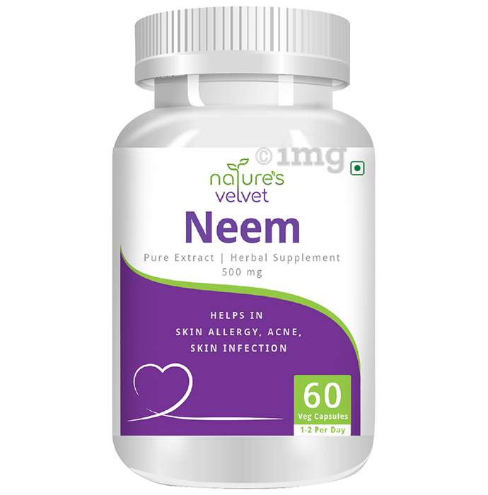 Nature's Velvet Neem Pure Extract 500mg Capsule