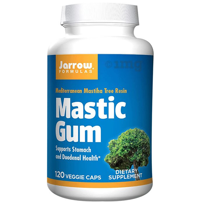 Jarrow Formulas Mastic Gum Veggie Capsule | For Stomach & Duodenal Health