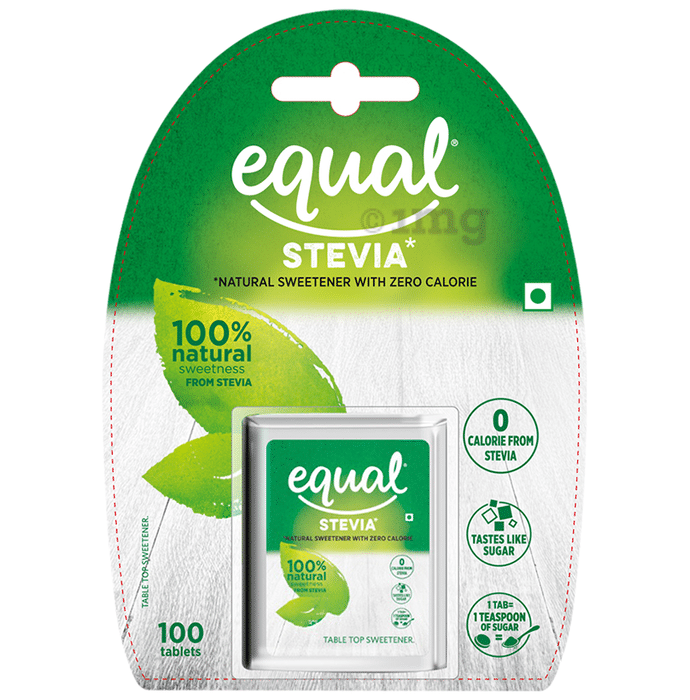 Equal Stevia Natural Sweetener with Zero Calorie Tablet (100 Each)