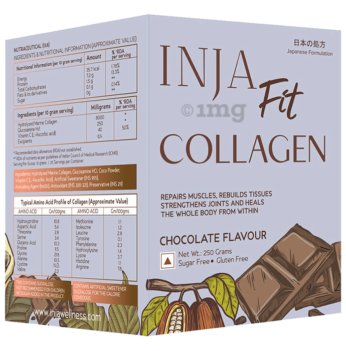 Inja Fit Collagen for Muscle, Joint & Tissue Health | Flavour Powder Chocolate
