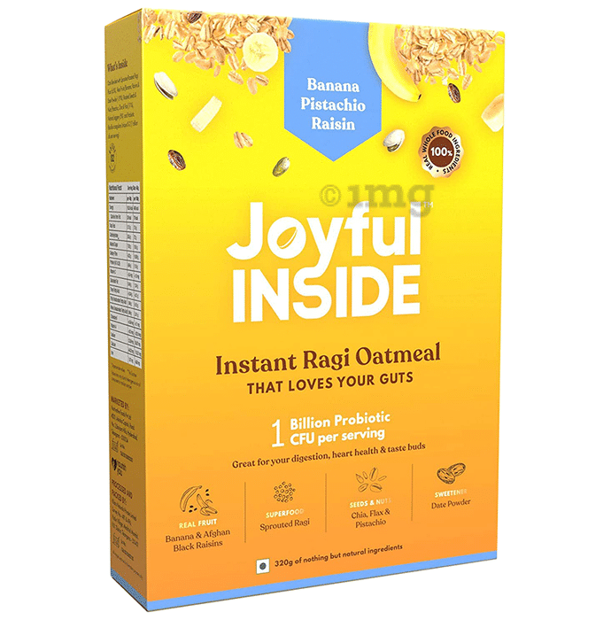 Joyful Inside Instant Quinoa Oatmeal Banana Pistachio Raisin