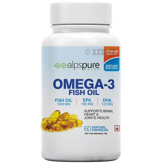 Alpspure Nutra Omega 3 Fish Oil 1000mg Softgel Capsule