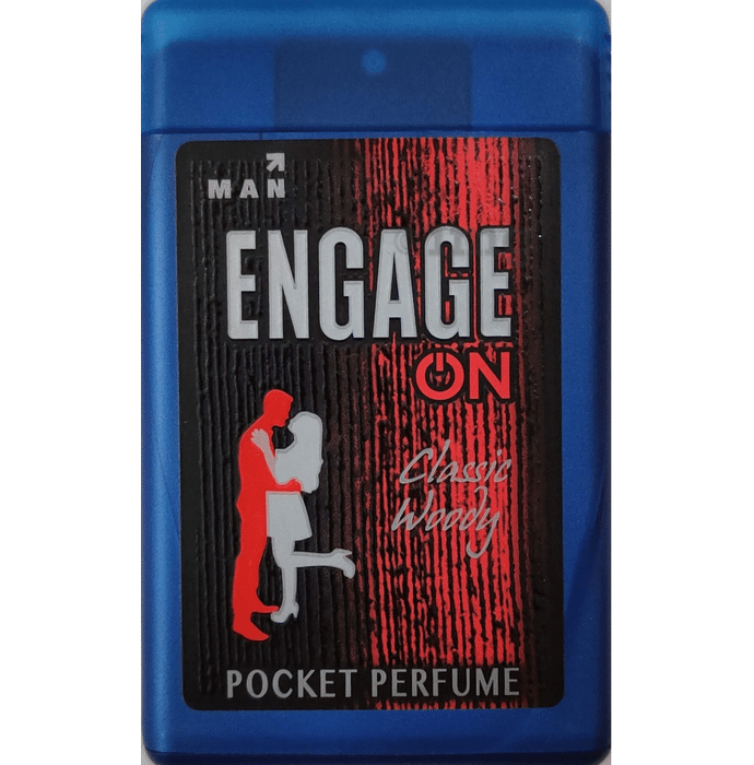 Engage On Man Pocket Perfume Spray Classic Woody