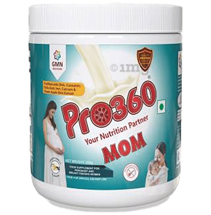 Pro360 Mom Protein Supplement for Pregnancy & Lactation | No Added Sugar | Flavour French Vanilla