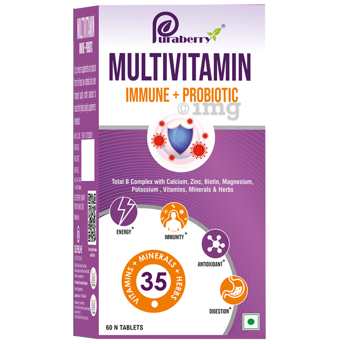 Puraberry Multivitamin Immune+Probiotic Tablet