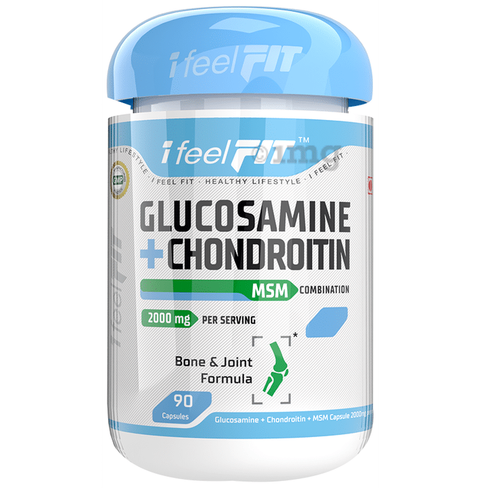 iFeelFIT Glucosamine + Chondroitin MSM Combination for Bone & Joint Support | Capsule