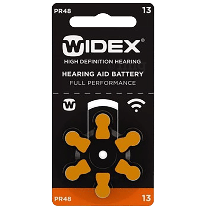 Widex Size 13 PR48 Hearing Aid Battery (6 Each)