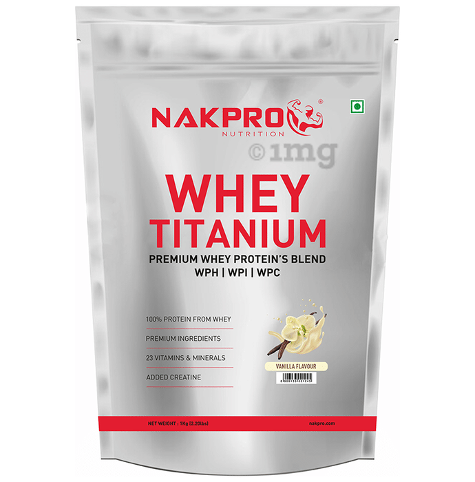 Nakpro Nutrition Whey Titanium Premium Whey Protein's Blend Vanilla