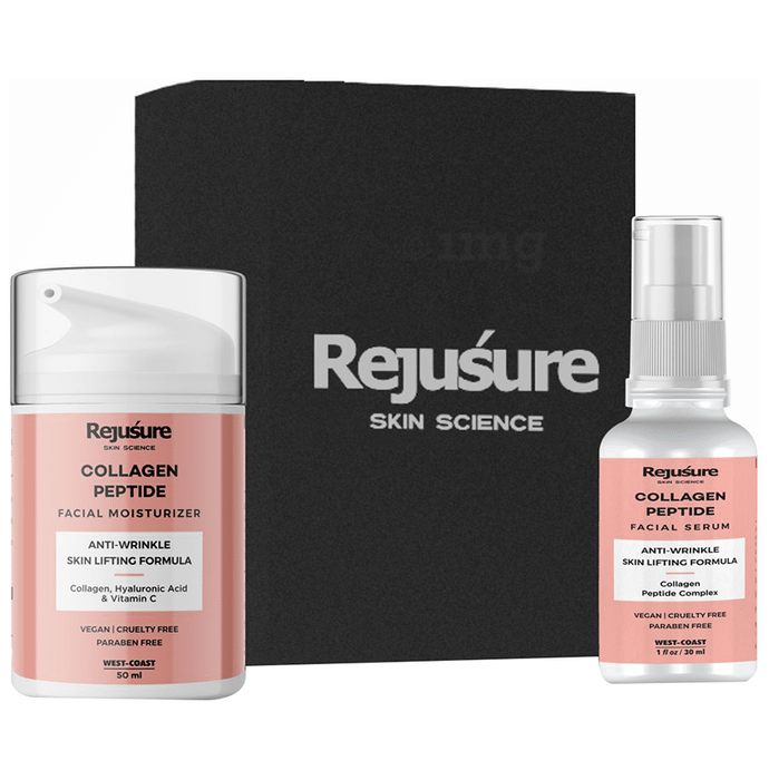 Rejusure Collagen Peptide Combo Pack of Facial Mositurizer 50ml & Facial Serum 30ml