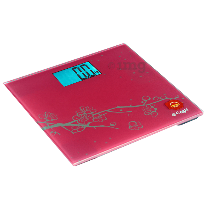 Eagle EEP1002A Electronic Personal Weighing Scale Pink Red