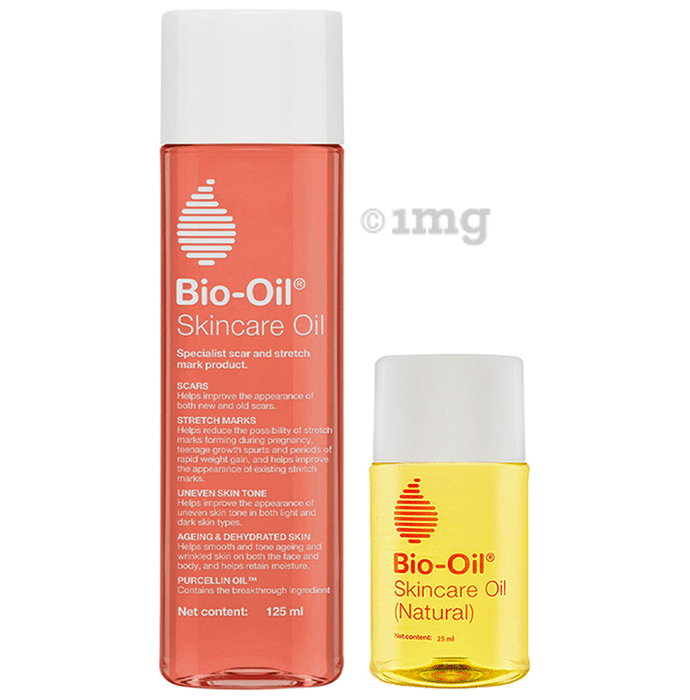 Bio-Oil Combo Pack of Skincare Oil 125ml & Skincare Oil (Natural) 25ml