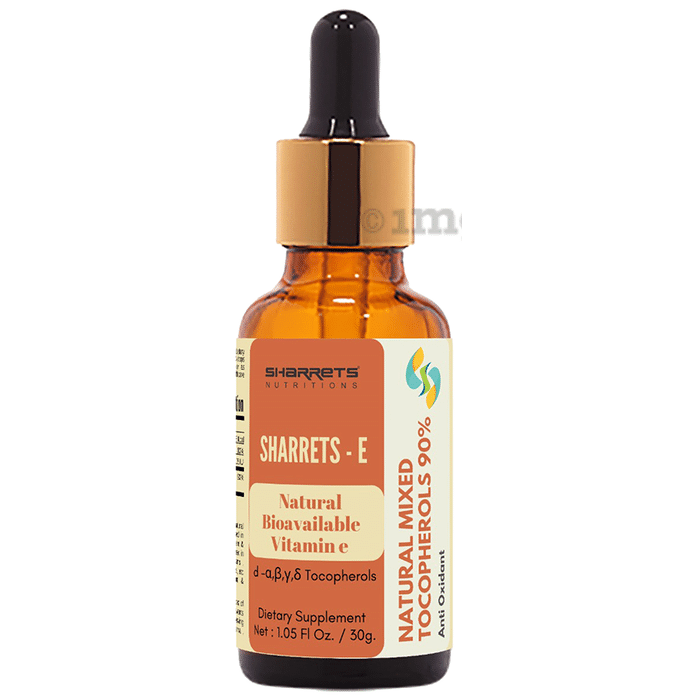 Sharrets Natural Mixed Tocopherol Vitamin-E Liquid