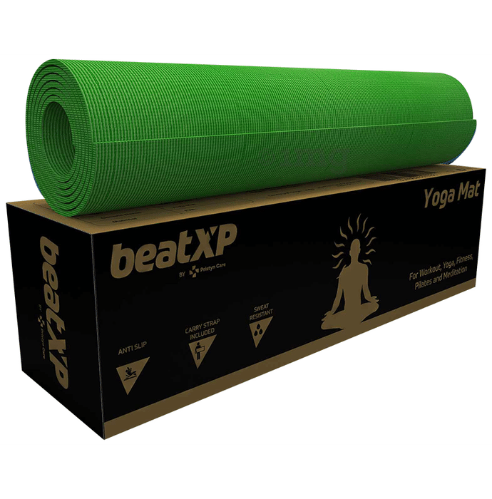 beatXP Pro Grip Yoga Mat Green 6mm GHVMEDFIT081