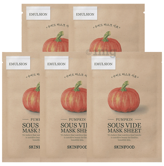 Skinfood Pumpkin Sous Vide Mask Sheet (18gm Each)
