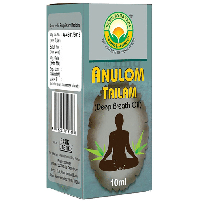 Basic Ayurveda Anulom Tailam (Deep Breath Oil)