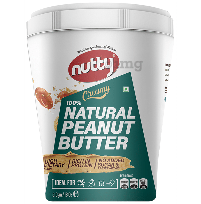 Nutty 100% Natural Peanut with Protein | No Added Sugar | Butter Creamy