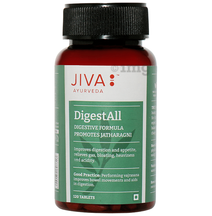 Jiva DigestAll Tablet for Digestion & Appetite | Relieves Acidity, Bloating & Gas