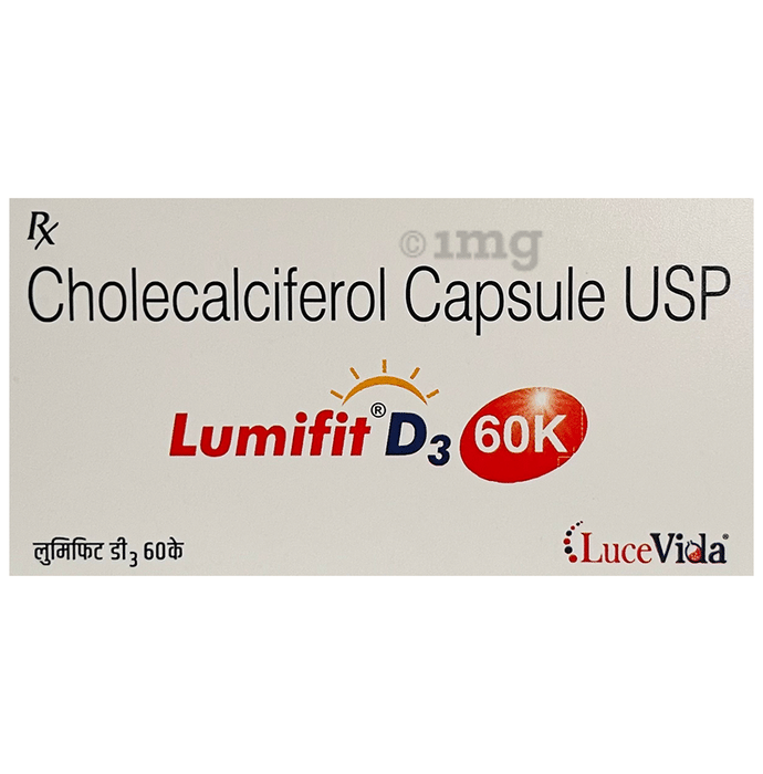 Lumifit D3 60K Capsule Soft Gelatin Capsule