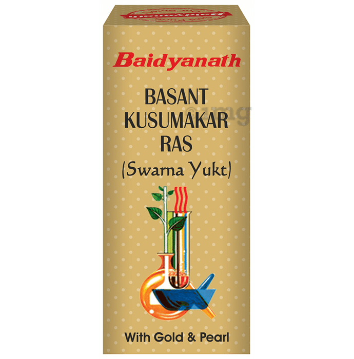 Baidyanath (Noida) Basant Kusumakar Ras (Swarna Yukt) | For Blood Sugar & General Debility