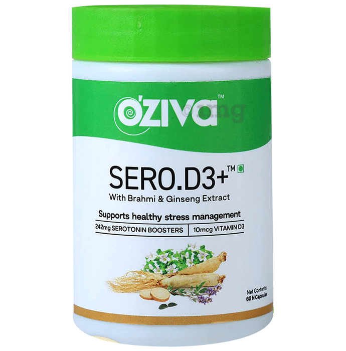 Oziva Sero.D3+ with Brahmi & GInseng Extract Capsule