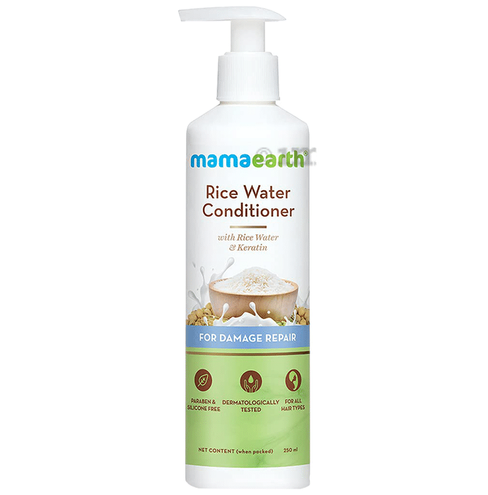 Mamaearth Rice Water Conditioner | For All Hair Types | Paraben & Silicone-Free