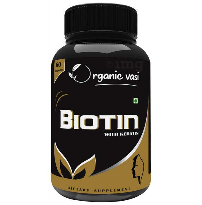Organic Vasi Biotin with Keratin Capsule