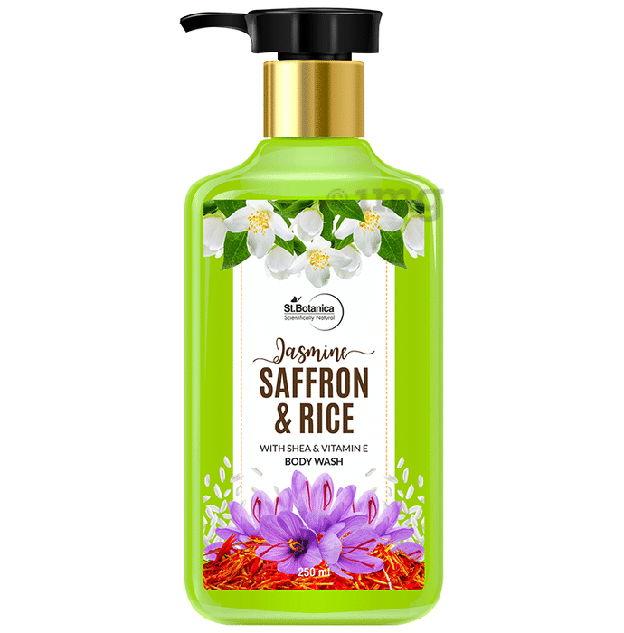 St.Botanica Jasmine Saffron & Rice with Shea & Vitamin E Body Wash