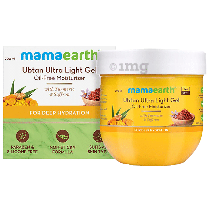 Mamaearth Ubtan Ultra Light Gel Oil-Free Moisturizer | Paraben & Silicone-Free | Suits All Skin Types