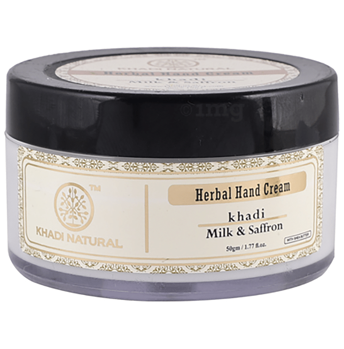 Khadi Naturals Ayurvedic Milk & Saffron Herbal Hand Cream