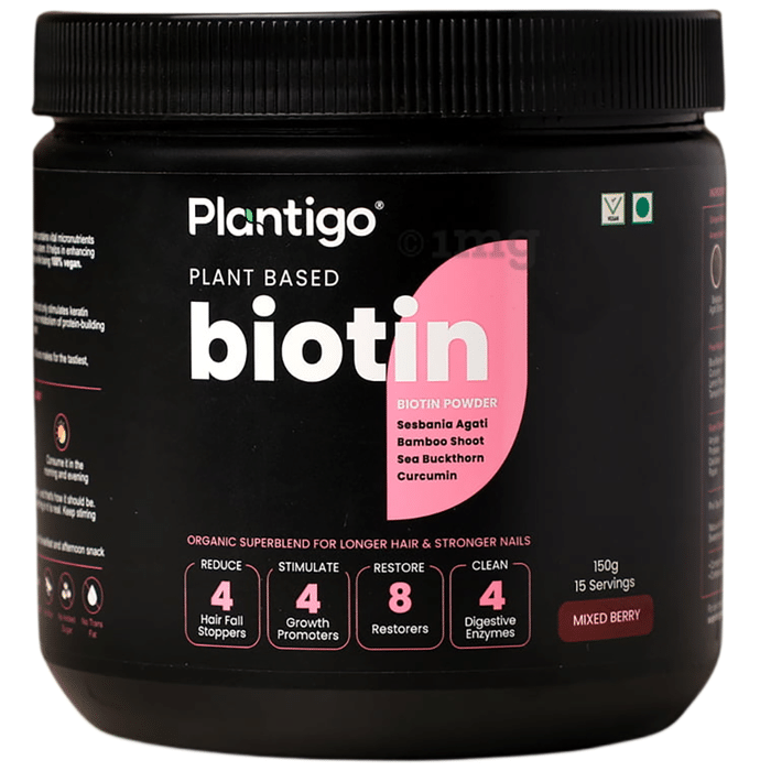 Plantigo Plant Based Biotin Powder Mixed Berries