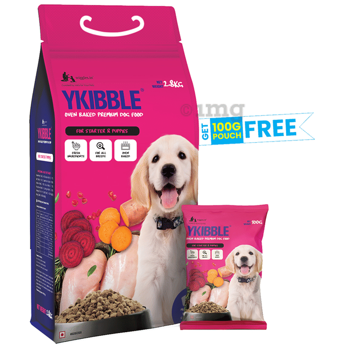 Ykibble Oven Baked Premium Dog Food for Starter & Puppies  with 100gm Pouch Free