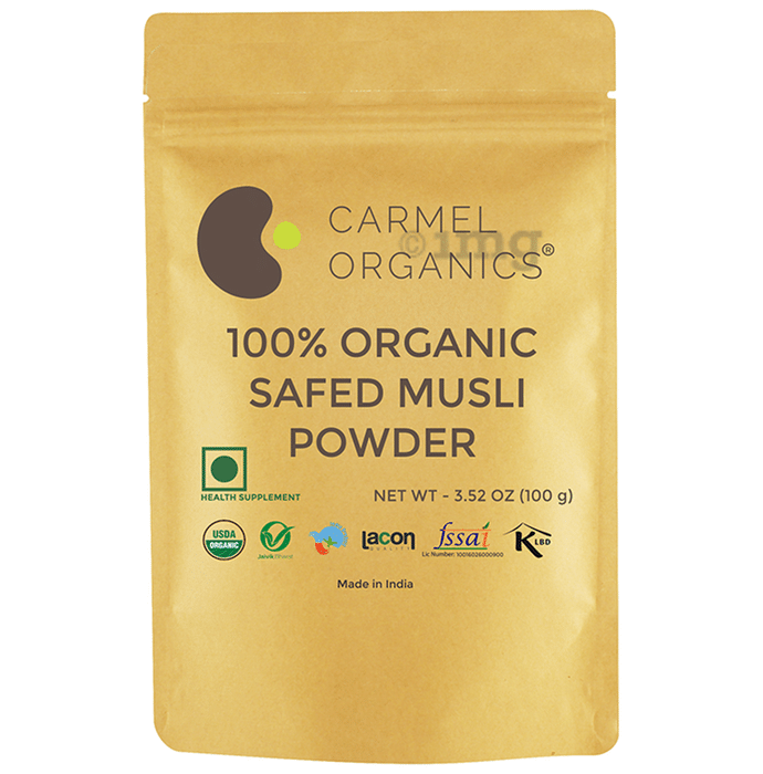Carmel Organics 100% Organic Safed Musli Powder